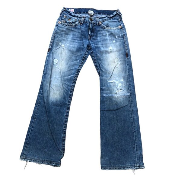 Vintage True Religion Jeans Size 32 BILLY SUPER T Blue - Picture 6 of 6